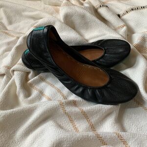 Tieks Matte Black Flats Size 10